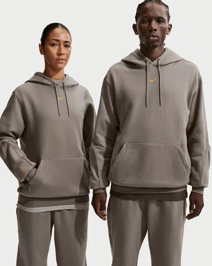 Мужская худи Nike NOCTA Fleece CS Hoodie 2, оливковый/охра