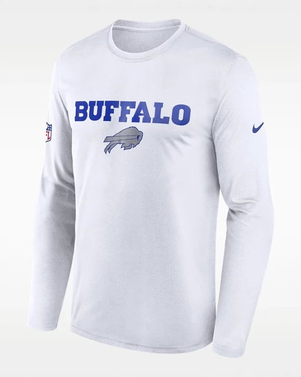 Мужская футболка Nike Buffalo Bills Rivalries Sideline Legend Dri-FIT, белая