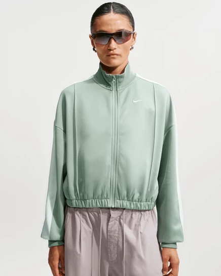 Женская олимпийка Nike Sportswear, светло-зеленая/белая