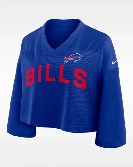 Женский кроп-топ Nike Buffalo Bills Dri-FIT, королевский