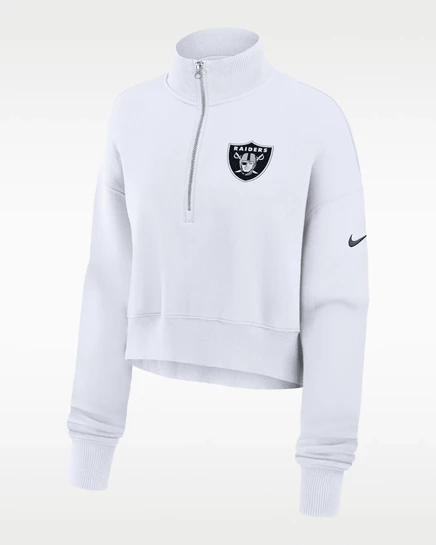 Женский укороченный свитшот Nike Raiders Phoenix, белый