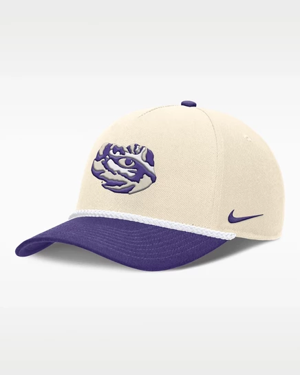 Мужская кепка Nike Primetime Rope 2-Tone Rise LSU, натуральная