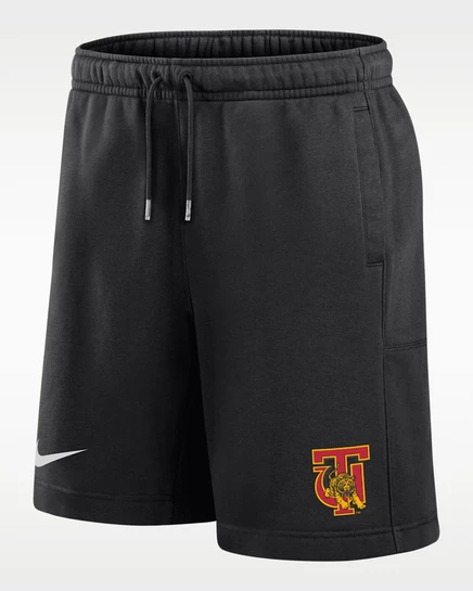 Мужские флисовые шорты Nike College Club, чёрные