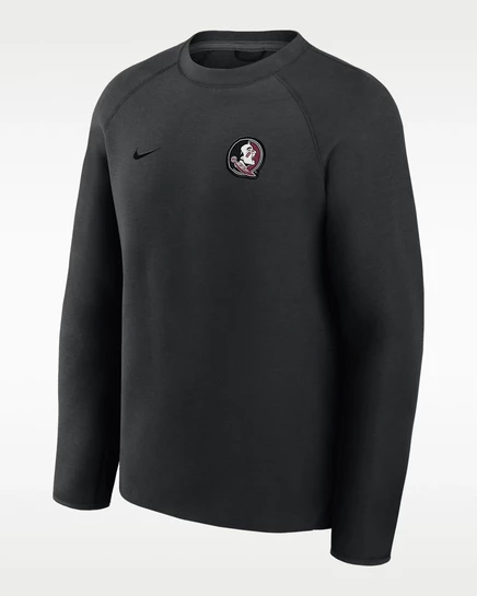 Мужской пуловер Nike Florida State Tech Fleece, чёрный