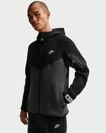 Мужская ветровка Nike Windrunner на флисе, черная