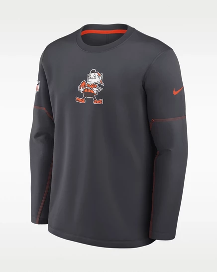 Мужская футболка Nike Browns Coaches, угольно-оранжевая