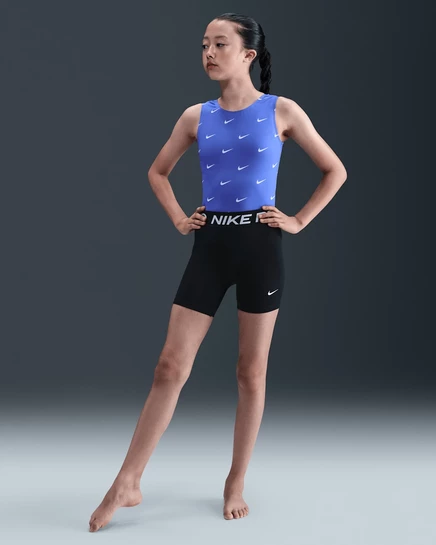 Женское гимнастическое трико Nike Repeat Swoosh, сиреневое