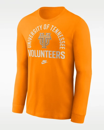 Мужская футболка Nike Tennessee Legacy с длинным рукавом, оранжевая
