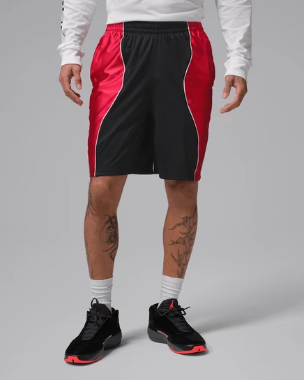 Мужские шорты Jordan Sport Dri-FIT Y2K, черно-бело-красные