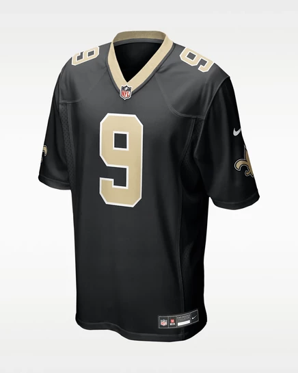 Мужская игровая майка Nike NFL Drew Brees, черная