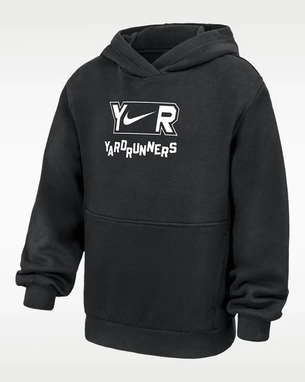 Детская худи Nike College Yardrunners Club Fleece, черная