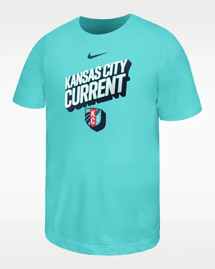 Детская футболка Nike Current, светло-бирюзовая
