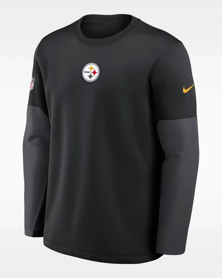 Мужской лонгслив Nike Pittsburgh Steelers Therma-FIT, черный