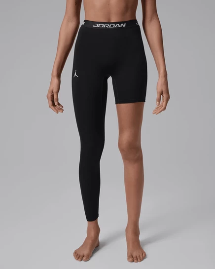 Женские леггинсы Jordan Sport одноногие, черно/белые