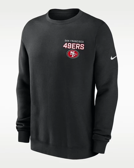 Мужской свитшот Nike San Francisco 49ers Draw Block Club, черный