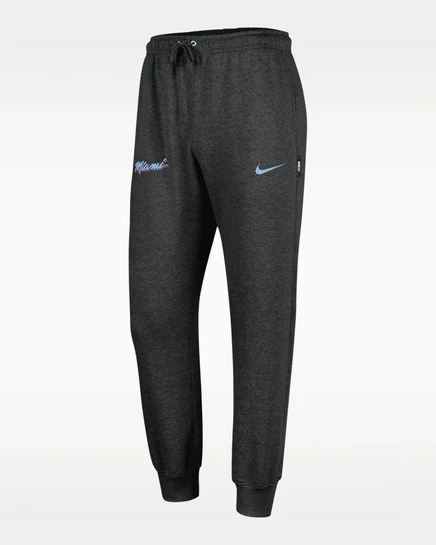 Мужские джоггеры Nike Club Fleece Miami Heat, черные