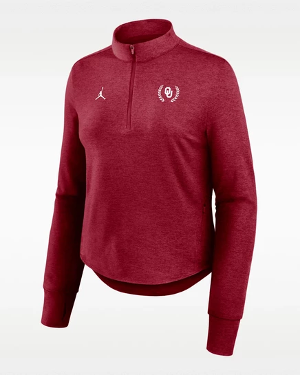 Женский топ Jordan Oklahoma Dri-FIT на молнии, красный