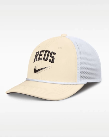 Мужская кепка Nike Rise Cincinnati Reds, натуральная/белая