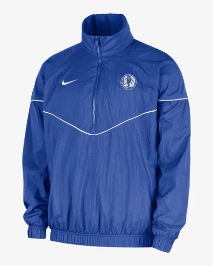 Мужской анорак Nike Dallas Mavericks Windrunner, ярко-синий/молочный