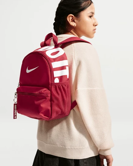 Детский мини-рюкзак Nike JDI 2.0, красный с белым