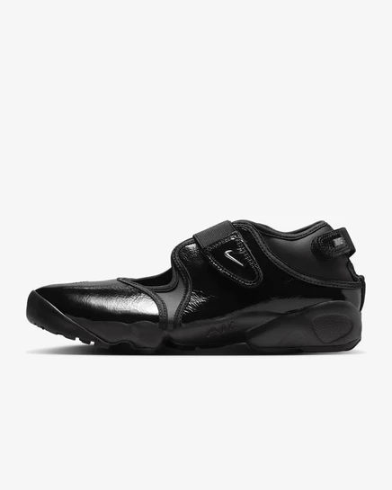 Женские сандалии Nike Air Rift, черные/серебристые