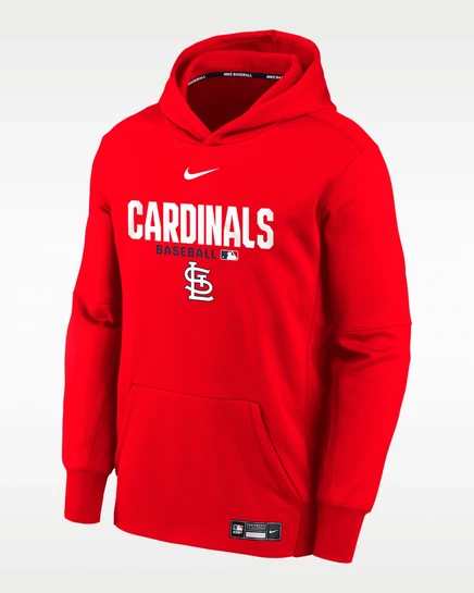 Мальчиковая худи Nike Therma-FIT St. Louis Cardinals, красная