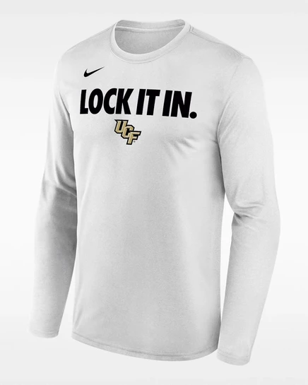 Мужская футболка nike ucf 2026 bench dri-fit, белая