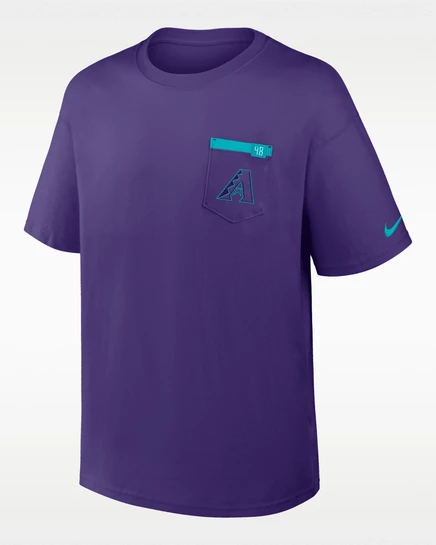 Мужская футболка Nike MLB Arizona Diamondbacks, фиолетовая