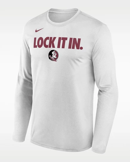 Мужская футболка Nike Florida State 2026 Dri-FIT, белая