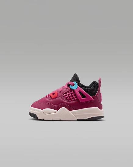 Кроссовки для малышей Jordan 4 Retro, розово-черные