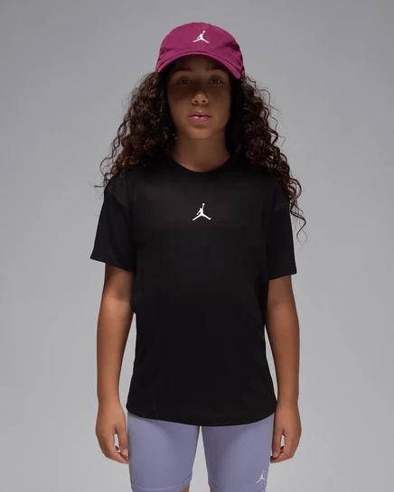 Детская футболка Jordan Sport Dri-FIT Diamond, черная