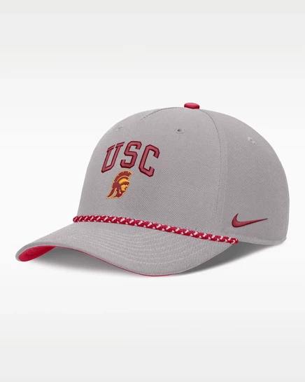 Мужская кепка Nike Primetime Rise Rope USC, серая