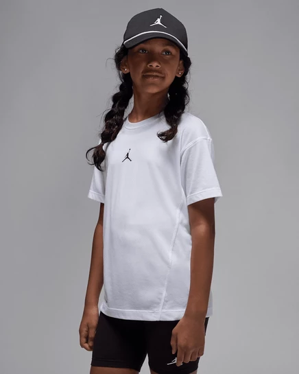 Футболка для девочек Jordan Sport Dri-FIT, белая