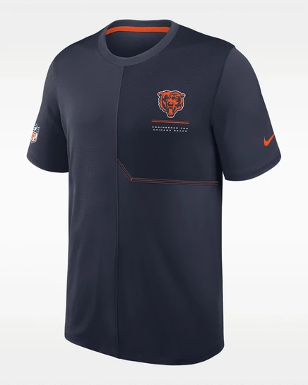 Мужской топ Nike Dri-FIT Chicago Bears, тёмно-синий