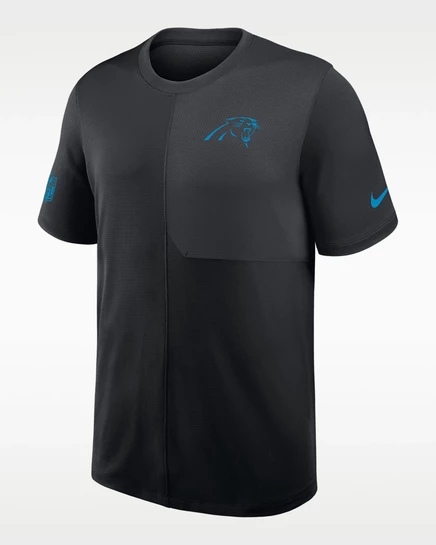 Мужская тренерская футболка Nike Carolina Panthers, черная
