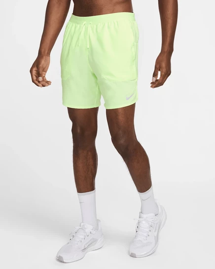 Мужские беговые шорты Nike Stride 5″ с вкладышем, жёлтые