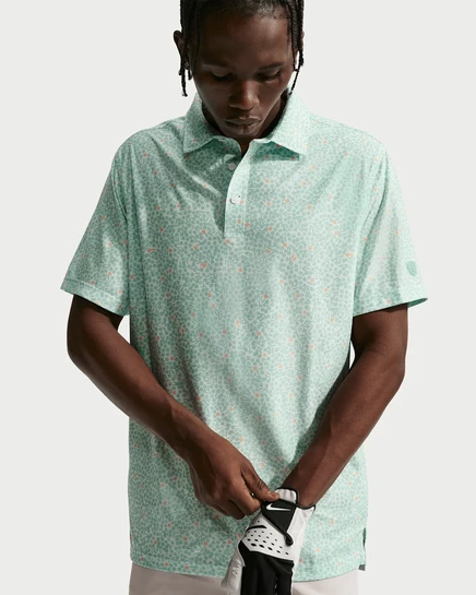 Мужское поло Nike Tailored Dri-FIT, бледно-зеленое/серое