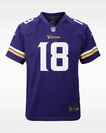Детская джерси Nike Vikings Justin Jefferson, фиолетовая