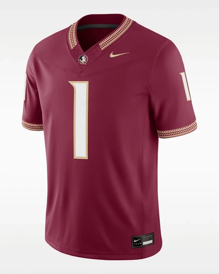Мужская игровая майка Nike Florida State, бордовая