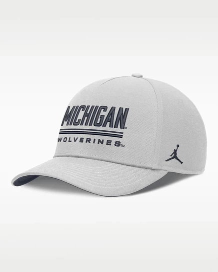 Мужская кепка Jordan Michigan Sideline Practice, серая
