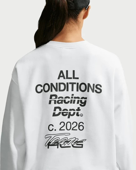 Женский свитшот ACG Tuff Fleece, белый/черный