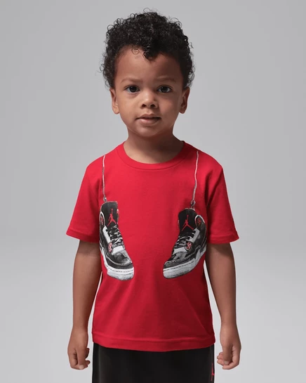Мальчиковая футболка Jordan Hanging AJ3, красная