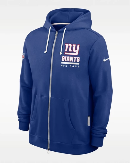 Мужская худи Nike New York Giants Utility на молнии, royal