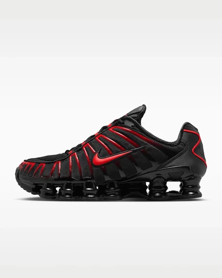 Мужские кроссовки Nike Shox TL SE, черные с малиновым