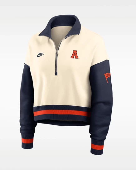 Женский свитшот Nike Auburn Legacy, бежево-синий