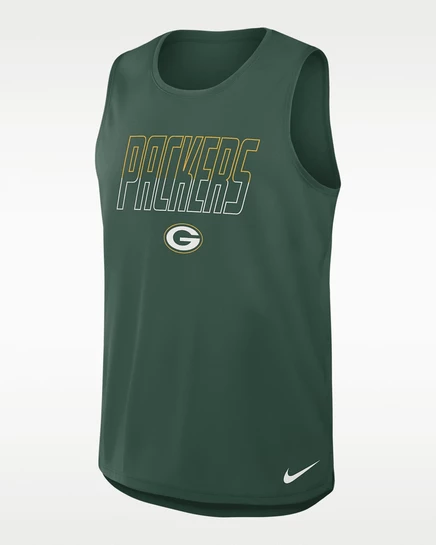 Мужская майка Nike Green Bay Packers Dri-FIT, зеленая