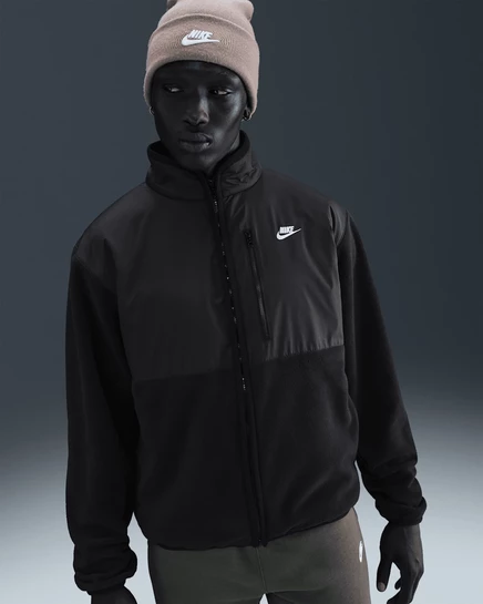 Мужская утепленная куртка Nike Sportswear Club на молнии, черная