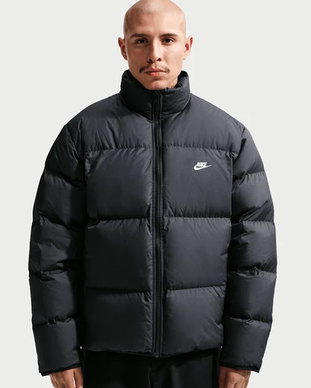 Мужская пуховая куртка Nike Therma-FIT, черная/белая