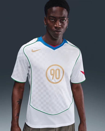 Мужская футбольная футболка Nike Total 90 Dri-FIT, белая/синяя/красная/золотистая