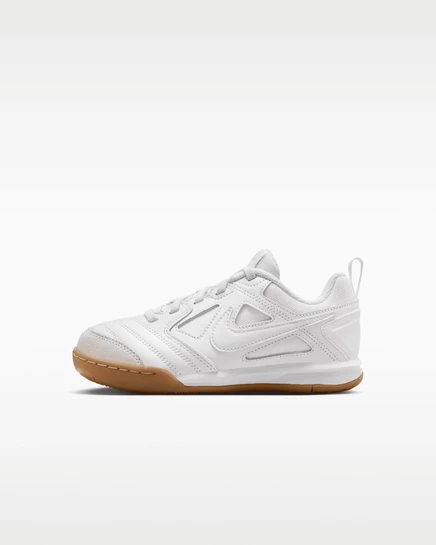 Детские кроссовки Nike Gato, белые с коричневой подошвой